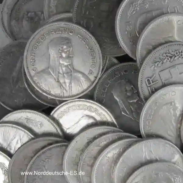 Ankauf von Silbermünzendurch die Gold und Silberscheideanstalt in Buxtehude