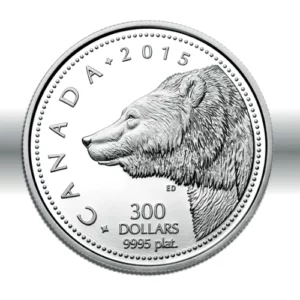 Canada 1 oz Platin 2015 Grizzly Bear