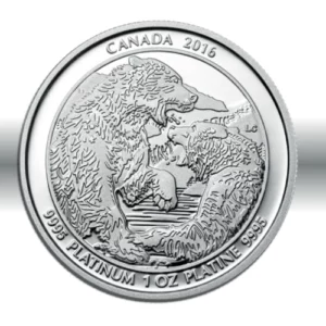 Canada 1 oz Platin 2016 Grizzly Bear